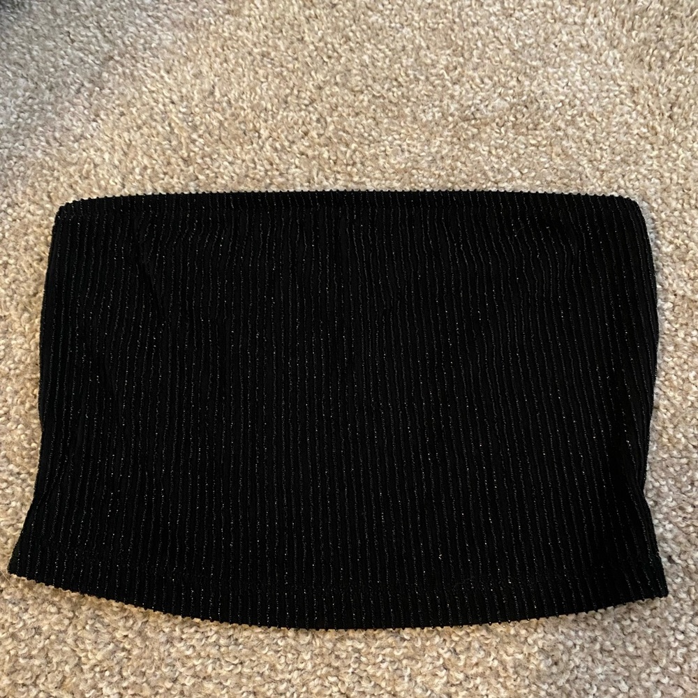 Black Sparkly Tube Top